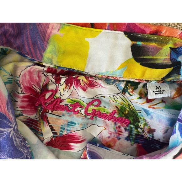 ROBERT GRAHAM MACIE CAROLINE DRESS COTTON BLEND M - Picture 7 of 13